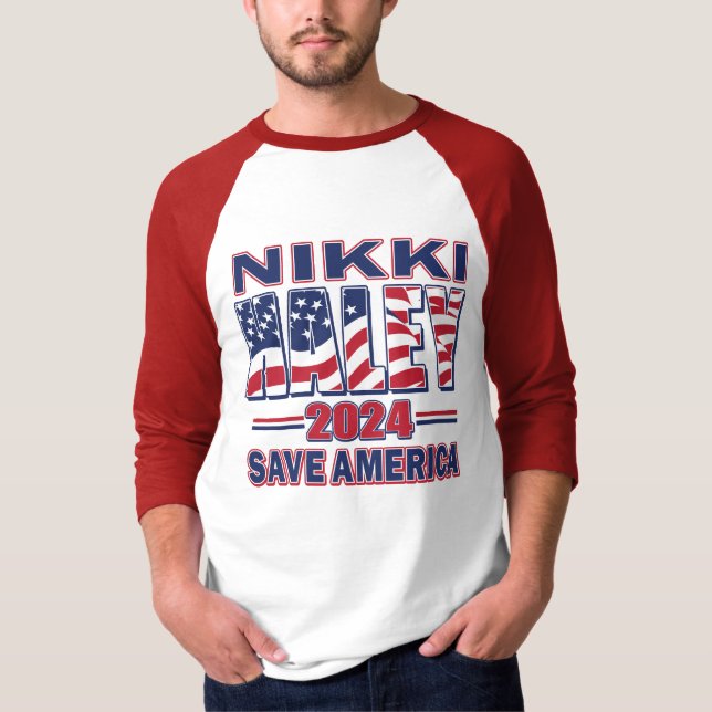T-shirt Nikki Haley Save America (Devant)
