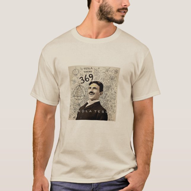 T-shirt Nikola Tesla - 369 Key for the Universe (Devant)