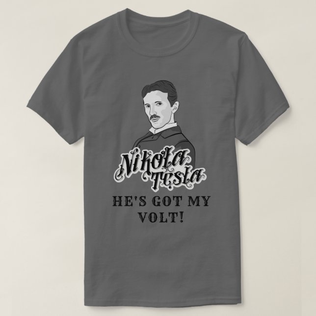 T-shirt Nikola Tesla a ma volte (Design devant)