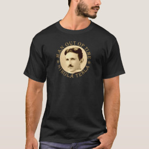 T-shirt Nikola Tesla - Homme Hors Du Temps - Vieux Or - ZZ