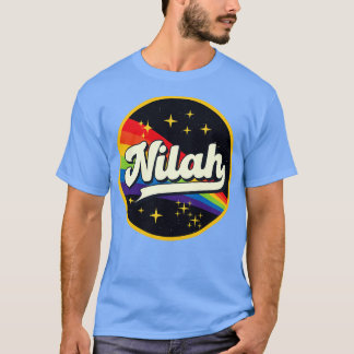 T-shirt Nilah Arc En Ciel Dans L'Espace Style Vintage