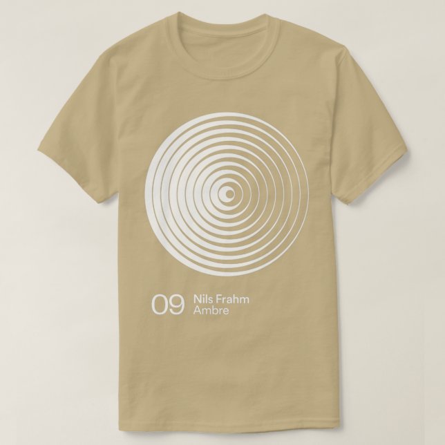 T-shirt Nils Frahm Ambre  (Design devant)