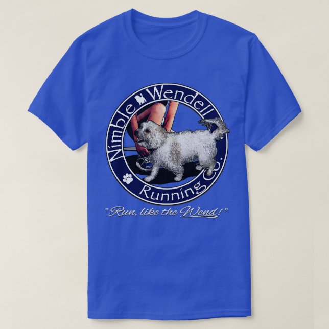 T-shirt Nimble Wendell Running Co Painterlysaumon (Design devant)