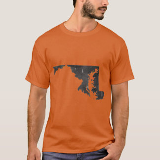 T-shirt N'importe quel Etat ou pays Maryland Mur Art impri
