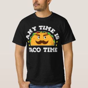 T-shirt N'Importe Quel Moment Taco Time Est Une Illustrati