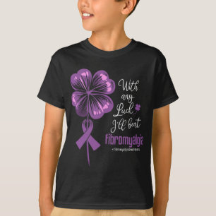 T-shirt N'importe quelle chance je vais battre la Fibromya