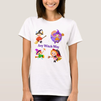 T-shirt N'Importe Quelle Sorcière Mignonne Sorcière Hallow