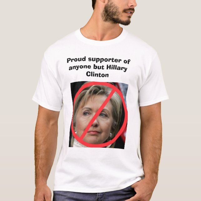 T-shirt N'importe qui mais Hillary Clinton (Devant)