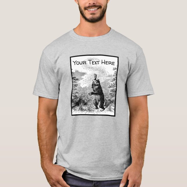 T-shirt Nimrod - Ours et abeilles  (Devant)