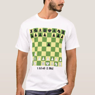 T-shirt Nimzowitsch-Larsen Attaque Échecs Ouverture Chemis