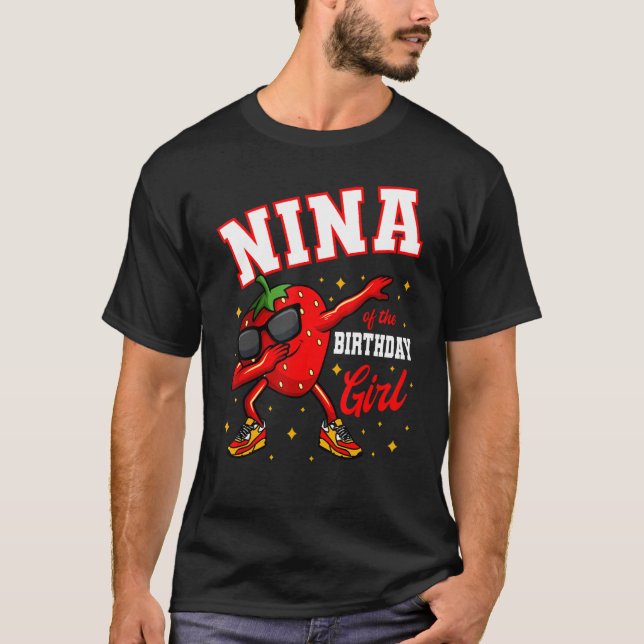 T-shirt Nina De L'Anniversaire Fille Dabbing Anniversaire  (Devant)