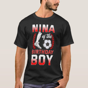 T-shirt Nina De L'Anniversaire Joueur De Football Annivers