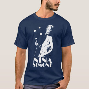 T-shirt Nina Goddam Simone Pochoir Blanc