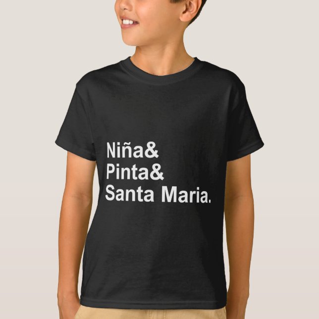 T-shirt Nina Pinta Père Noël Maria| Navire Christophe Colo (Devant)