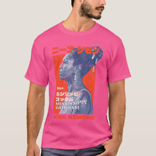 T-shirt Nina Simone Mississippi Goddam 1964 Japon Vintage 