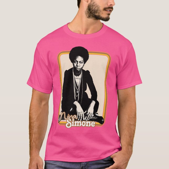 T-shirt Nina Simone Original Retro Fan Art (Devant)