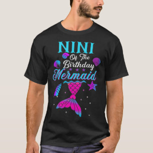 T-shirt Nini De La Famille Correspondante De Sirène Annive