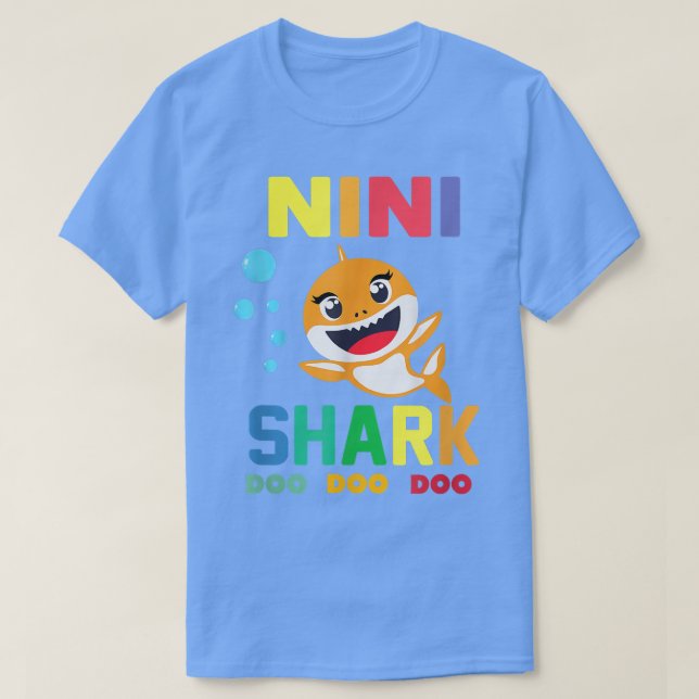 T-shirt Nini Shark Nini Shark Lover Famille des mères595 (Design devant)