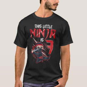 T-shirt Ninja 7 ans Anniversaire Garçon 7e Ninja Anniversa