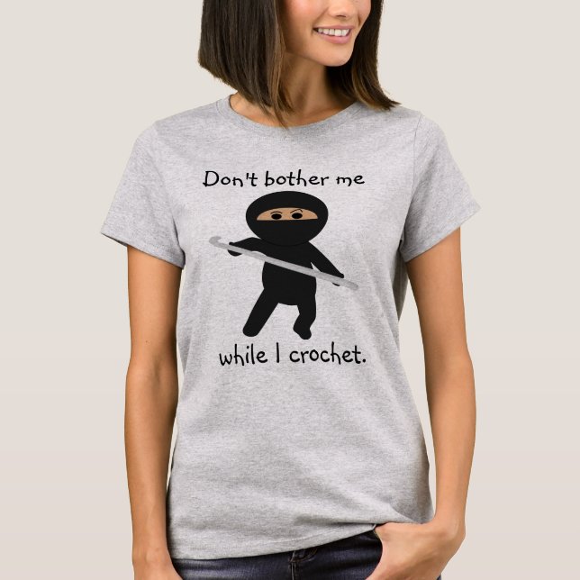 T-shirt Ninja avec la chemise de crochet de crochet (Devant)