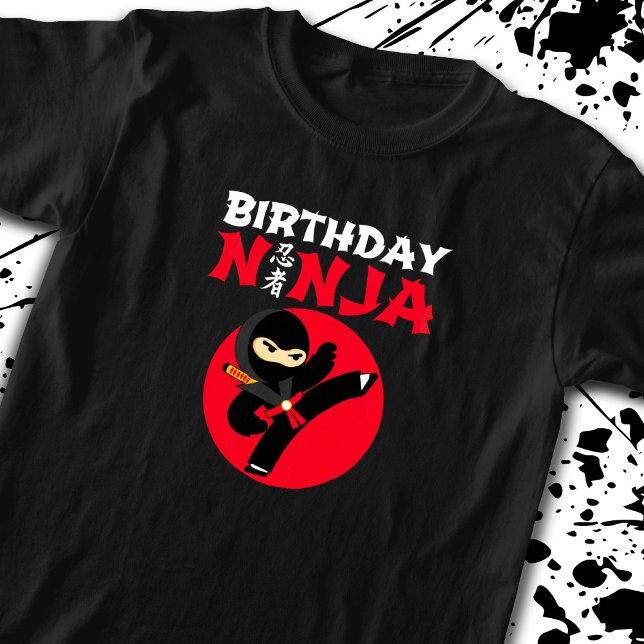 T-shirt Ninja Birthday Party Theme (Créateur téléchargé)