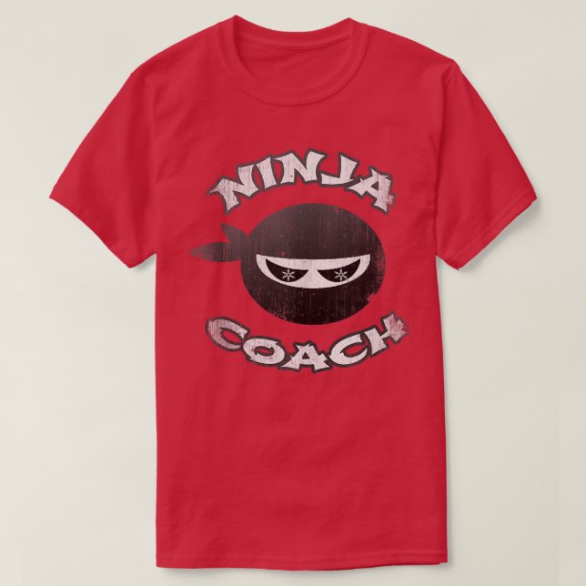 T-shirt Ninja Coach Porter Masque Multitâche Team Trainer  (Design devant)