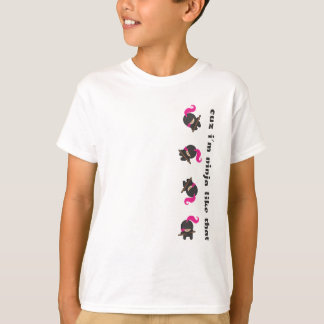 T-shirt Ninja croulant rose