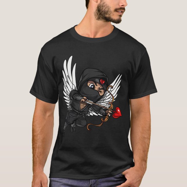 T-shirt Ninja Cupidon Samouraï (Devant)