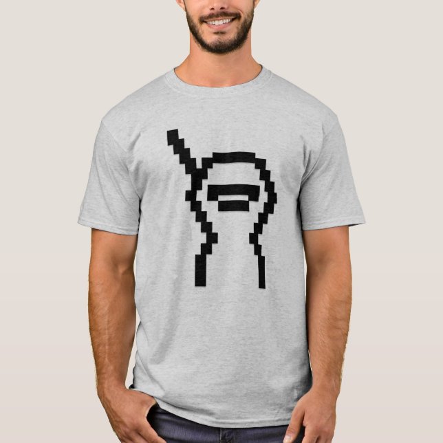 T-shirt ninja de 8 bits (Devant)