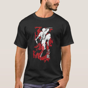 T-shirt Ninja Dragon Culture Japonaise Shinobi Guerrier