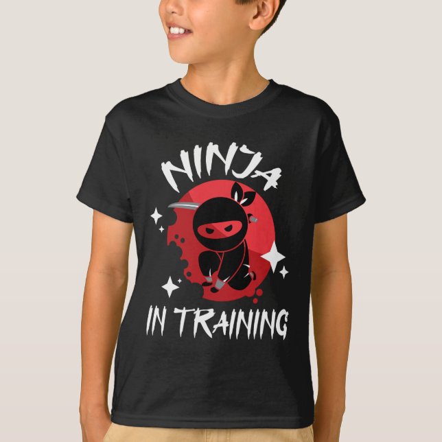 T-shirt Ninja En Formation - Karate Taekwondo Martial Mixt (Devant)