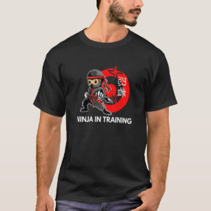 T-shirt Ninja En Formation Pour Les Garçons Japonais Guerr