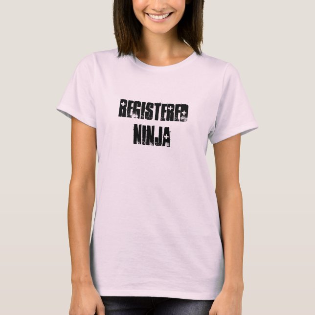 T-shirt Ninja enregistré (Devant)