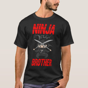 T-shirt Ninja Frère Mercenaire Japonais Shinobi Kunai Shu