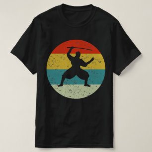 T-shirt ninja guerrier rétro vintage