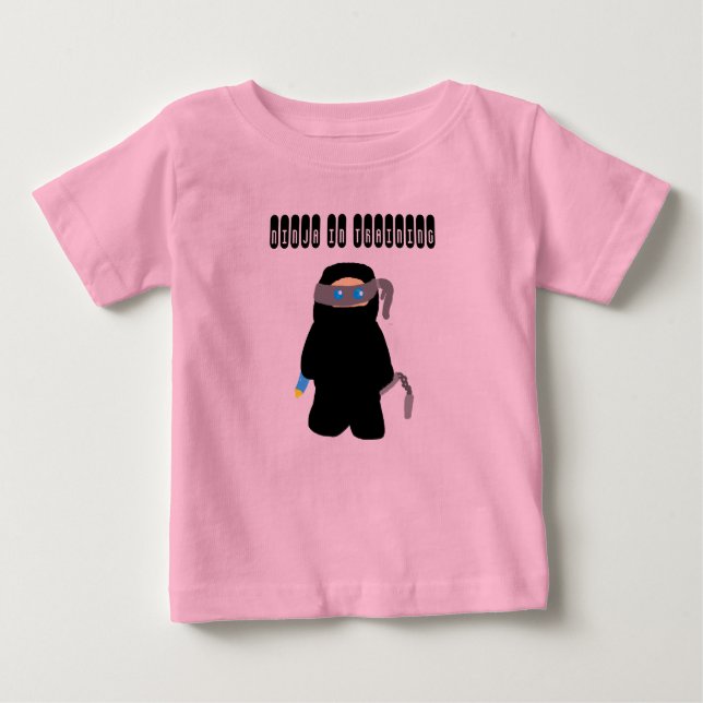 T-shirt Ninja-In-Training pour bébé (Devant)