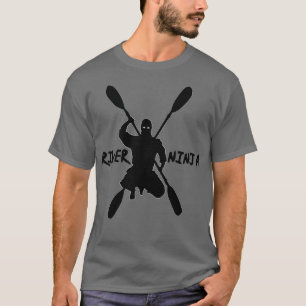 T-shirt Ninja Kayaking Rafting Paddle