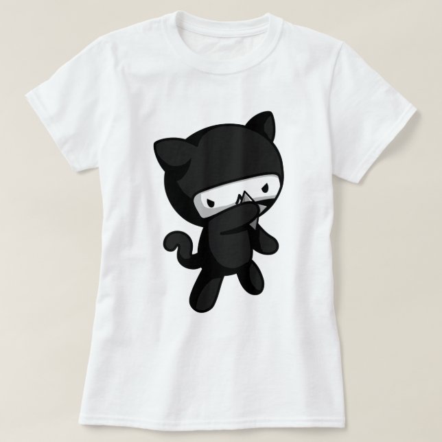T-shirt Ninja Kitty (Design devant)