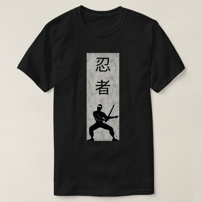 T-shirt Ninja noir (Design devant)