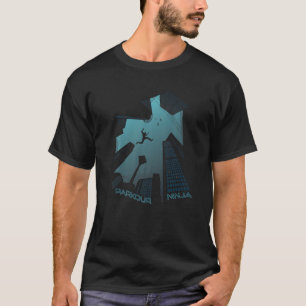 T-shirt Ninja Parkour Jumping Bâtiments Freestyle City Run