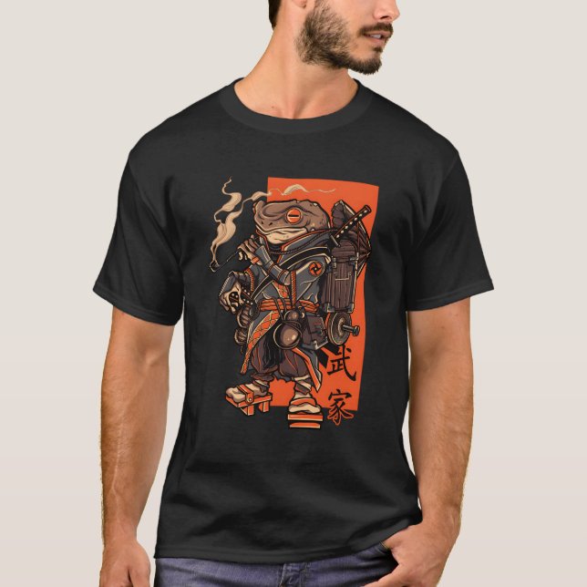 T-shirt Ninja Samurai Katana Sword (Devant)