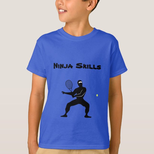 T-shirt Ninja Skills Joueur de tennis (Devant)