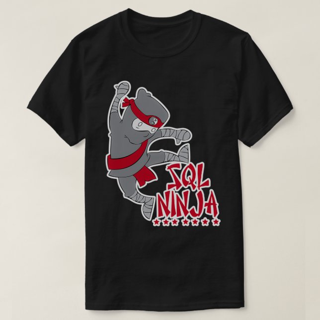T-shirt Ninja SQL (Design devant)