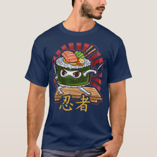 T-shirt Ninja Sushi Roll Japon Nourriture japonaise
