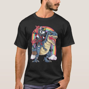 T-shirt Ninja Unicorn Riding Dinosaur