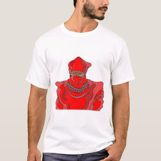 T-shirt Ninja vêtu de rouge.