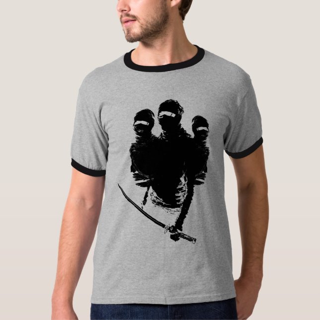 T-shirt ninjas de tres (Devant)