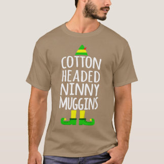 T-shirt Ninny Muggins Coton Tête Drôle Elfe de Noël
