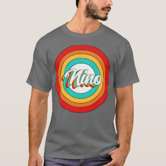 T-shirt Nino Nom Chemise Vintage Cercle Nino