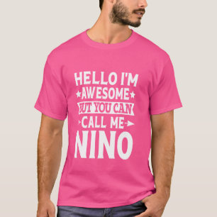 T-shirt Nino Nom de famille Call Me Nino Family Team Nom N
